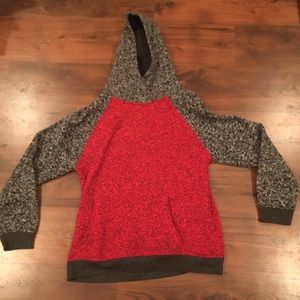 Red and Grey Hoodie